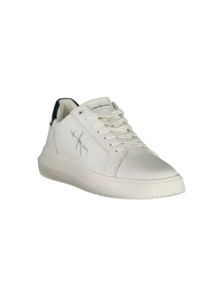 Trampki Calvin Klein Jeans skórzane białe