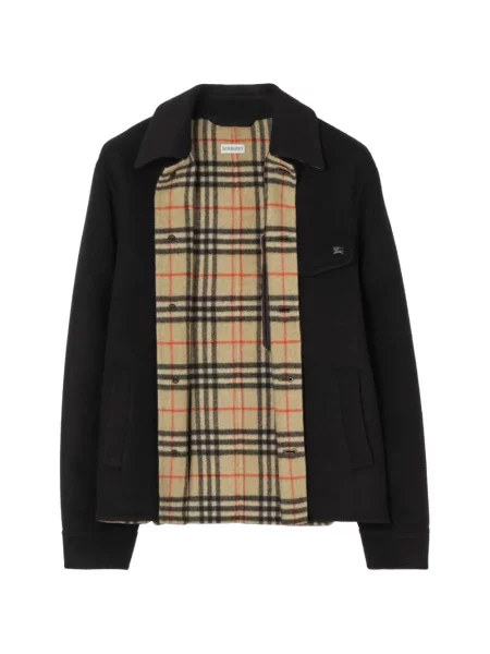 Cămașă Burberry de lână negru