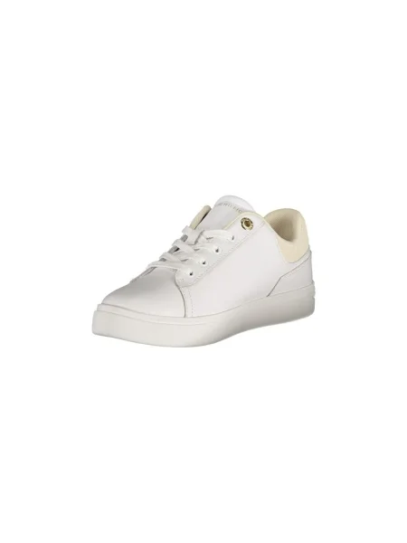 Teniși Tommy Hilfiger cu toc jos bej