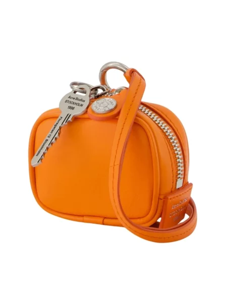Torebka Acne Studios skórzana pomarańczowa