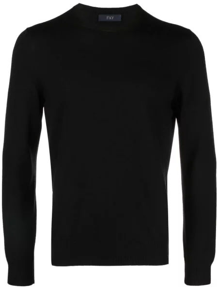 Hanorac crewneck Fay negru