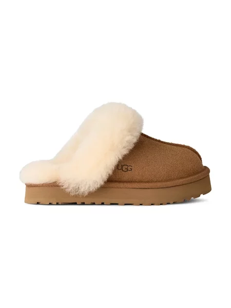 UGG papuci din piele întoarsă pentru copii DISQUETTE maro