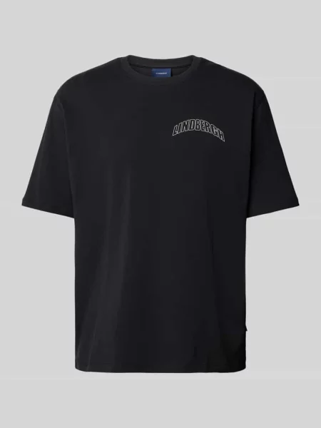 T-shirt o kroju oversized z nadrukiem z logo Lindbergh