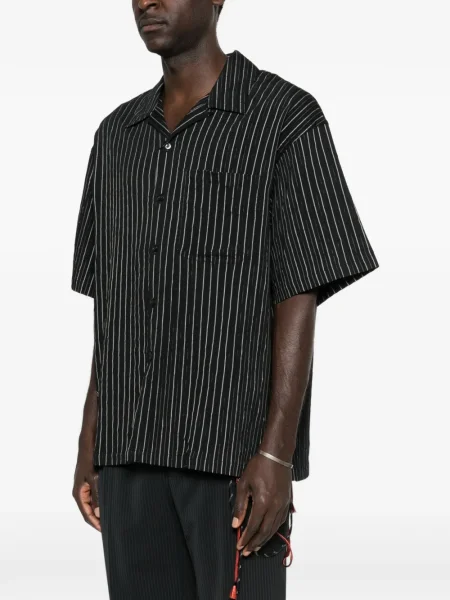 Prugasta kratak košulja Song For The Mute crna
