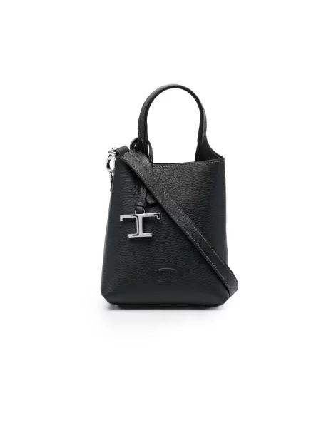 Torebka Tod's skórzana czarna