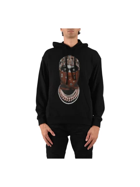 Bluza z kapturem Ih Nom Uh Nit z kapturem z nadrukiem czarna