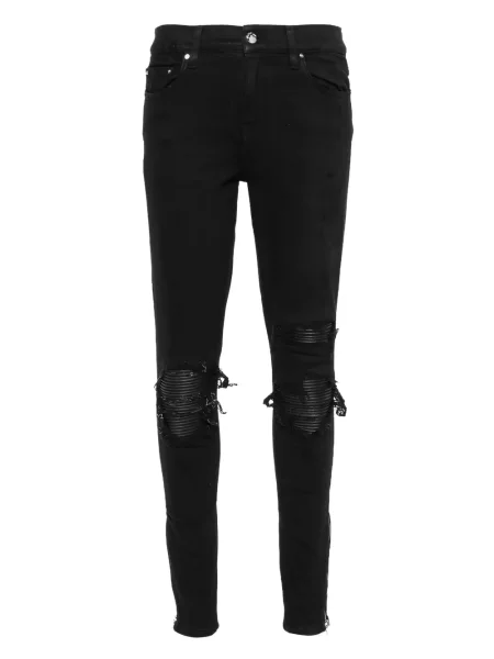 Blugi Amiri din piele negru