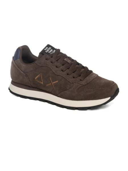 Sneakersy Sun68 zamszowe brązowe