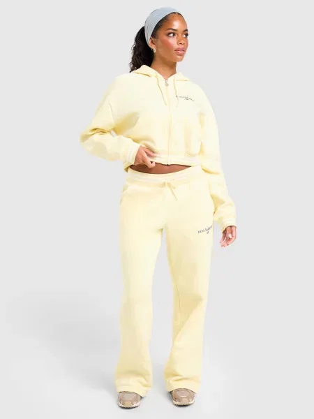 New Balance Bluza Rozpinana Z Kapturem Ribb Cropp żółta