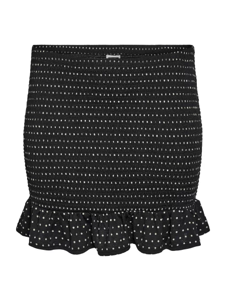 Noisy May Curve Fustă NMBEA negru alb