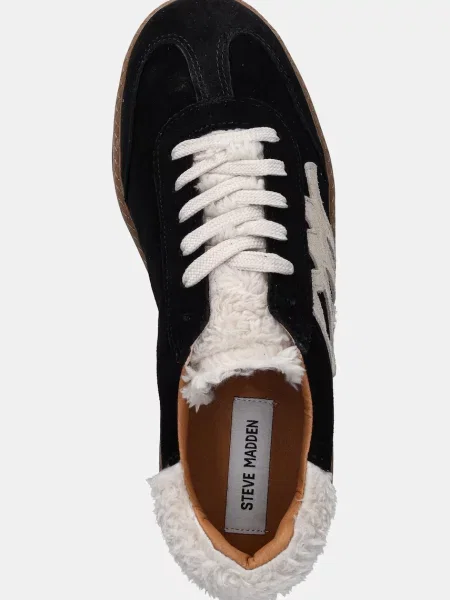 Замшевые кроссовки Steve Madden черные