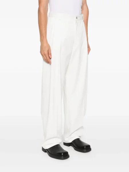 Pantaloni Givenchy plisate alb