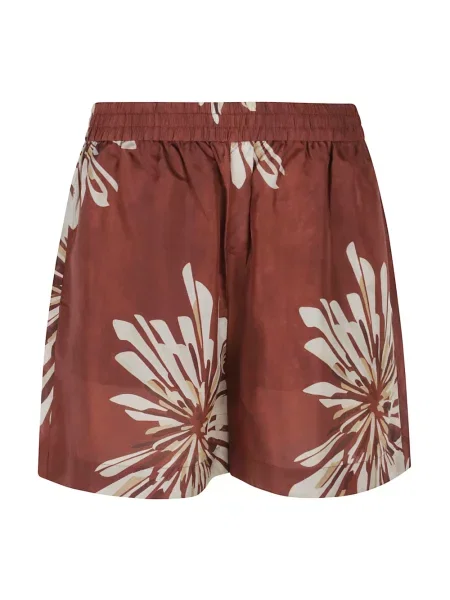 Szorty Brunello Cucinelli z nadrukiem czerwone