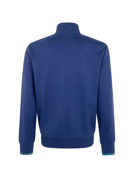 Pulover Fred Perry cu broderie albastru