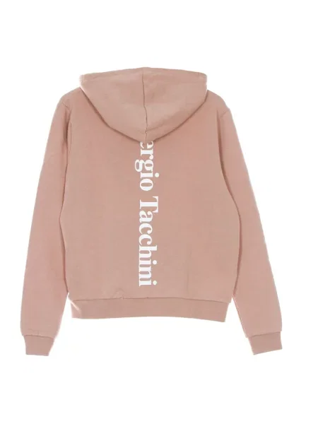 Bluza z kapturem Sergio Tacchini z kapturem z logo brązowa