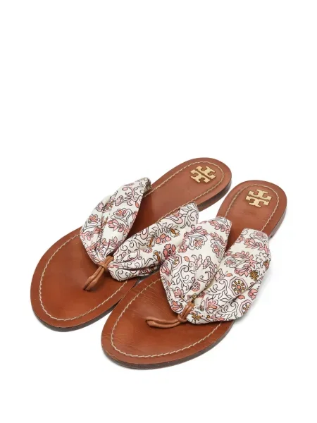 Chiloți tanga Tory Burch cu imagine alb