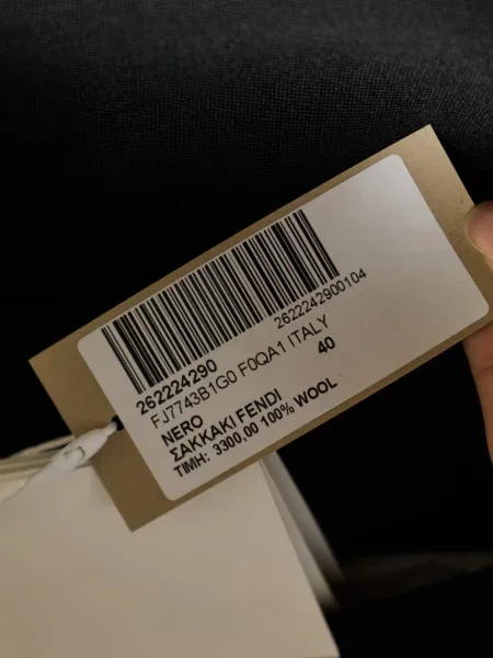 Μπλέιζερ Fendi μαύρο
