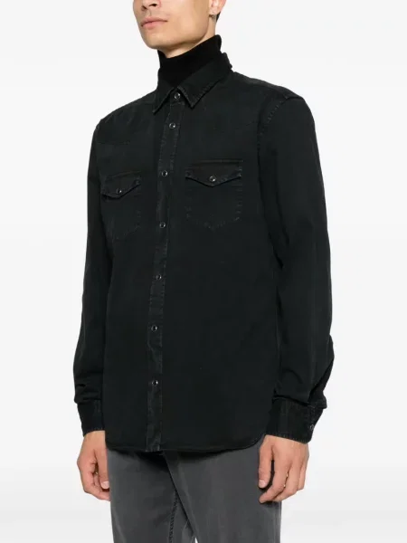 Lung cămașă de blugi Tom Ford negru