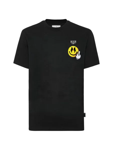 Tricou Philipp Plein din jerseu negru