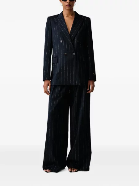 Pantaloni palazzo Ermanno Firenze albastru