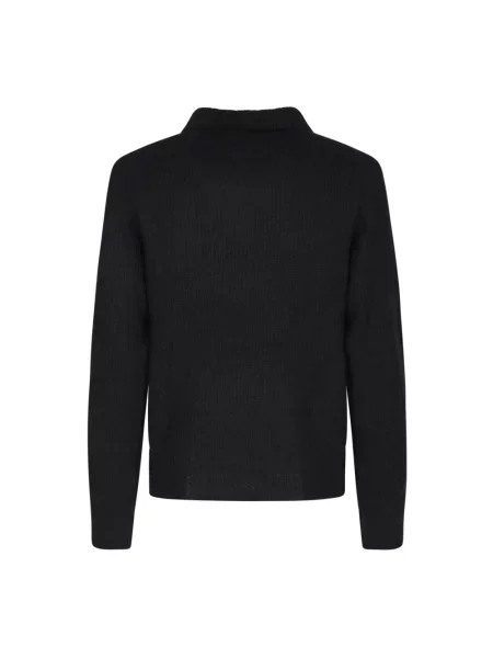 Dzianinowy sweter Officine Generale czarny