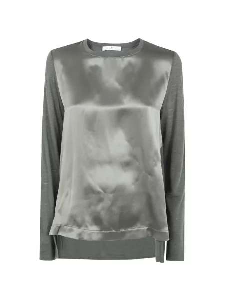 Lung top Why Ci din satin verde