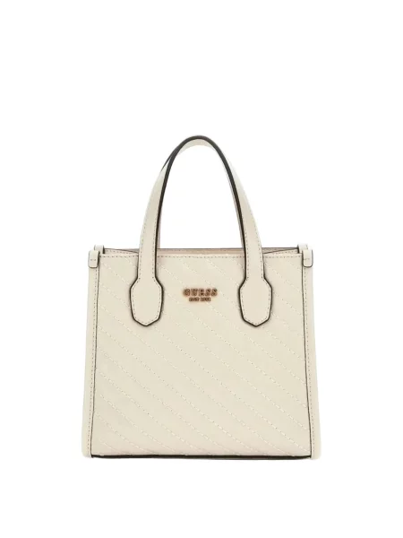 Geantă shopper Guess alb