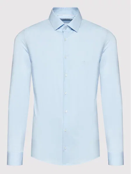 Calvin Klein Košile Poplin modrá