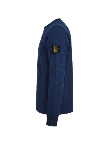 Briaunotas megztinis Stone Island akmenys mėlyna