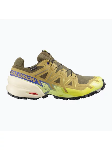 Încălțăminte de alergare pentru bărbați Salomon Speedcross 6 GTX grape leaf/aspargus green verde