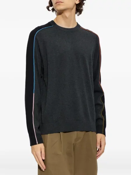 Pulover Ps Paul Smith cu decolteu rotund gri