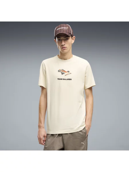 PUMA MÄ™ska koszulka z grafikÄ… McLAREN RACING OdzieÅ¼ BiaÅ‚y S