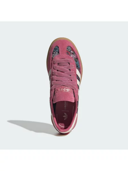 Boty adidas x Liberty London Handball Spezial Equipment Red/ Cream White/ Gum 3 bílé