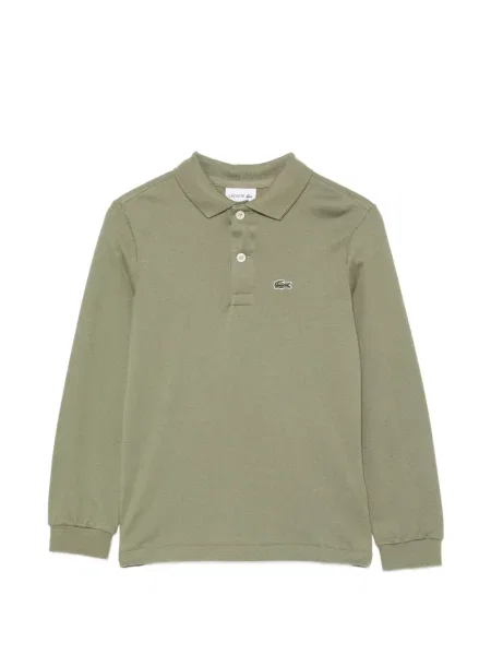 Koszulka polo dziecięca Lacoste zielona