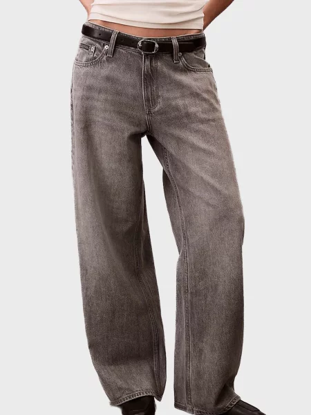 Джинси Calvin Klein Jeans з низькою посадкою сірі