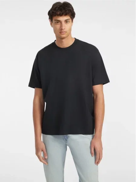 Tričko Guess Jeans s krátkými rukávy černé