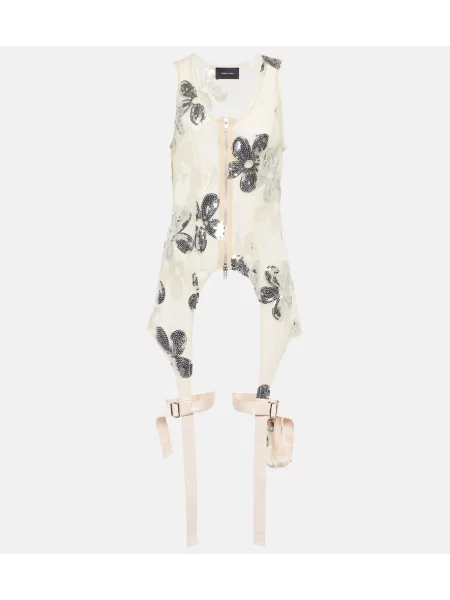 Top Simone Rocha din tul roz