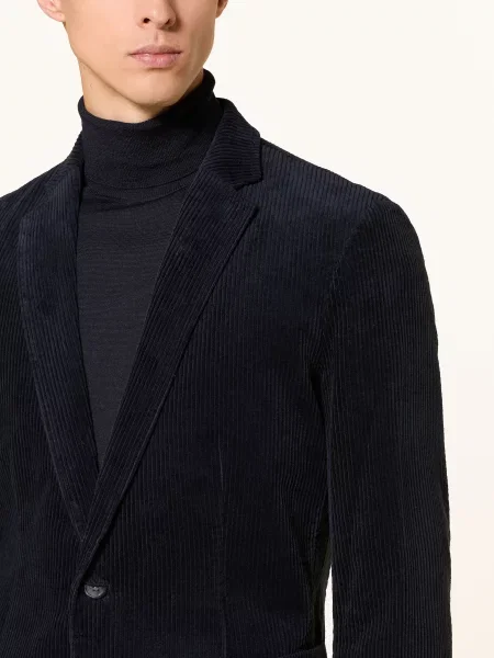 Marc O'polo Kordové Sako Shaped Fit tmavě modrá