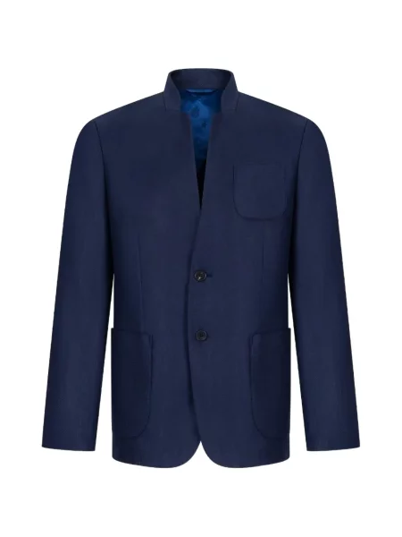 Marynarka Shanghai Tang jednorzędowa niebieska