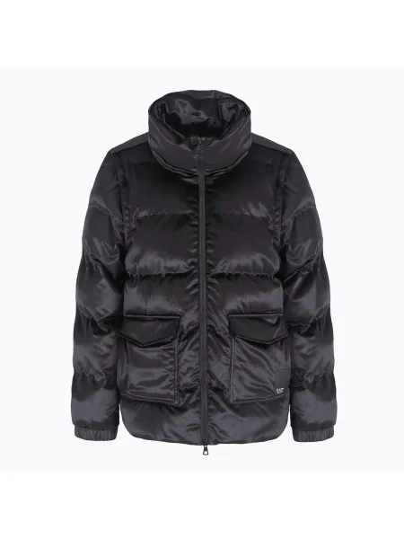 Дамско яке Emporio Armani Train Athletic Velour Extra Padded black черно