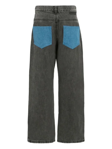 Jeansy straight leg dziecięce Stella Mccartney czarne