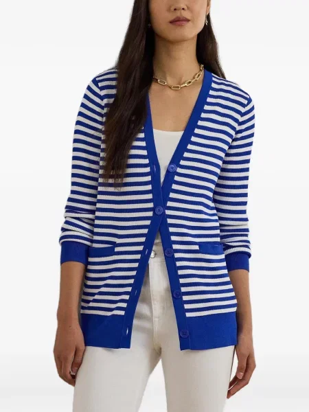 Πλεκτή ζακέτα Lauren Ralph Lauren μπλε