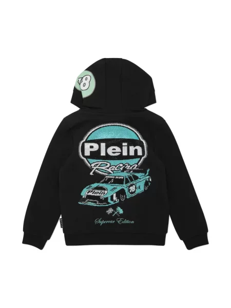 Bluza z kapturem dziecięca Philipp Plein czarna