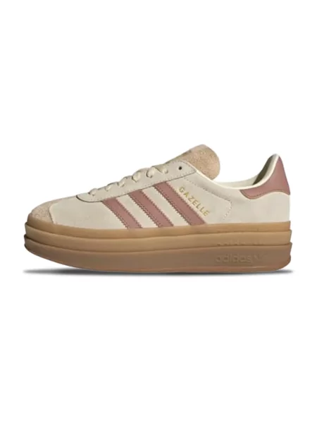 Adidas Obuwie Kobieta Beżowy 40 EU Gazelle Bold W Crew White Sneakers brązowe