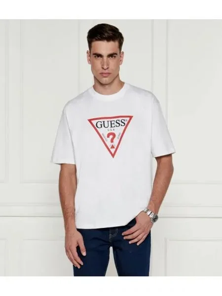 Guess Jeans Póló | Oversize fit fehér