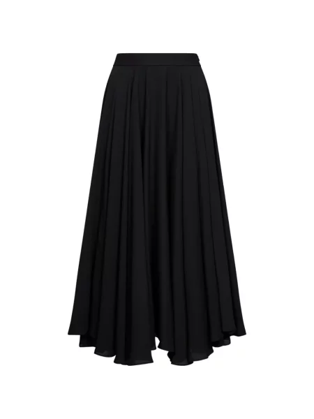 Fustă midi Blanca Vita asimetrică negru