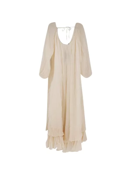 Rochie maxi Mes Demoiselles cu volane