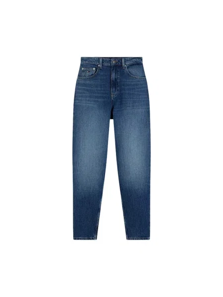 Mom jeans Tommy Jeans z wysoką talią niebieskie