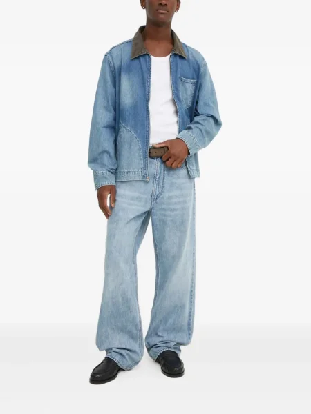 Blugi drepți Levi's® zdrențuiți negru