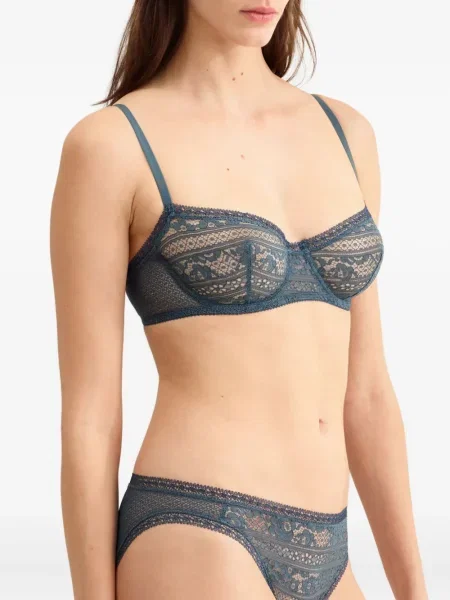 Sutien Eres din dantelă albastru